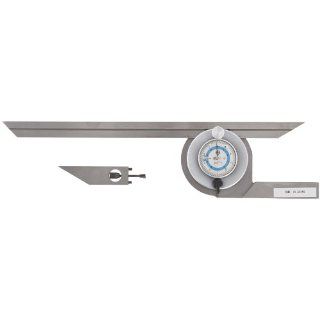 Fowler 52 446 012 Stainless Steel Premium Universal Dial Protractor with 12" Blade Construction Protractors
