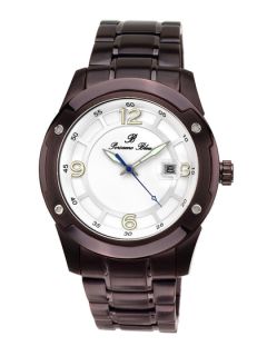 Mens Tokyo Automatic Dark Brown Watch by Porsamo Bleu