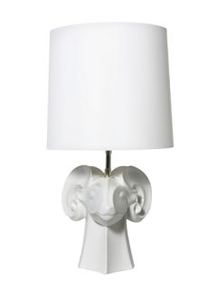 White Rams Head Lamp by Jonathan Adler