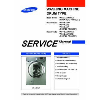 Samsung WF448AAW/XAA service manual and Samsung WF448AAP/XAA Service manual Samsung Books