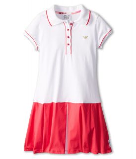 Armani Junior Tennis Dress With Pink Skirt (Toddler/Little Kids/Big Kids) Solid Medium Blue
