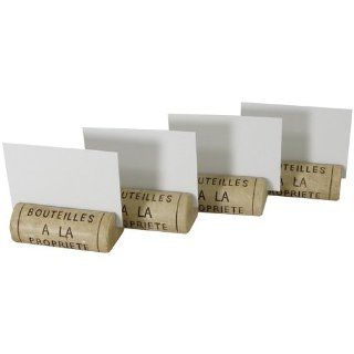 Resin Wine Cork Placecard Holders  Set of 4 Kitchen & Dining