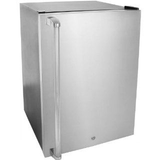 Rcs 4.6 Cu. Ft. Compact Refrigerator With Solid Stainless Steel Door And Towel Bar Handle  Outdoor Refrigerator  Patio, Lawn & Garden
