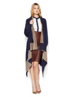 Wool Draped Wrap Cardigan by Les Copains