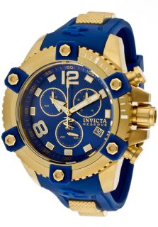 Invicta 11173  Watches,Mens Arsenal/Reserve Chronograph Blue Dial Blue Polyurethane, Chronograph Invicta Quartz Watches