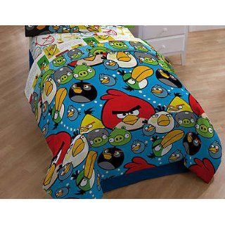 AngryBirds ANGRY BIRDS Twin/Full Bedding Comforter and TWIN sized sheet set bed in a bag   Childrens Comforters