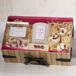 personalised aromatherapy pamper hamper by aroma candles