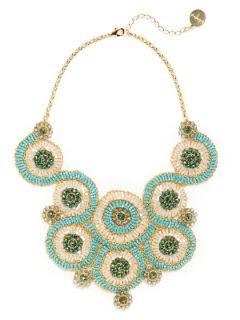 Turquoise Swirl Bib Necklace by Lavish by Tricia Milaneze