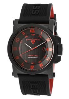 Swiss Legend 40030 BB 01 RDA  Watches,Sportiva Black Silicone Black Textured Dial Red Accent, Sport Swiss Legend Quartz Watches