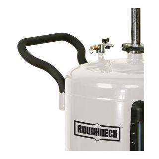Roughneck Air-Operated Waste Oil Drainer — 52 4/5 in.–74 in. Working Height  Up Right