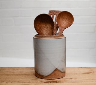 hand thrown utensil holder by nom living