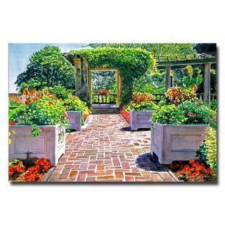 David Lloyd Glover 'The Beautiful Italian Garden' Canvas Art Trademark Fine Art Canvas