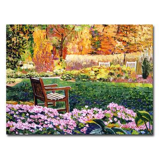 David Lloyd Glover 'Secret Garden Chair' Canvas Art Trademark Fine Art Canvas