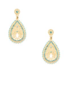 Turquoise Teardrop Earrings by LK Jewelry