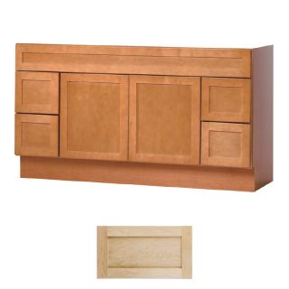 Insignia Crest 60 in x 21 in Natural Maple Transitional Bathroom Vanity