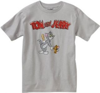 Tom And Jerry Boys 8 20 License T Shirt, Silver, X Large Fashion T Shirts Clothing