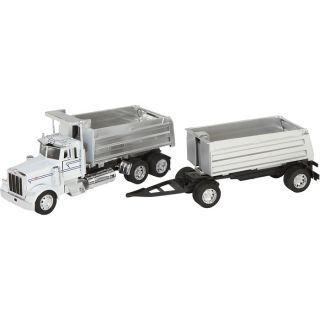 New Ray Die-Cast Truck Replica — Peterbilt 379 Double Dump Truck, 132 Scale, Model# 13833