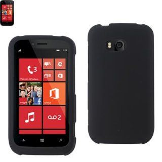 Reiko RPC10 NK822BK Slim and Durable Rubberized Protective Case for Nokia Atlas Lumia 822   Retail Packaging   Black Cell Phones & Accessories