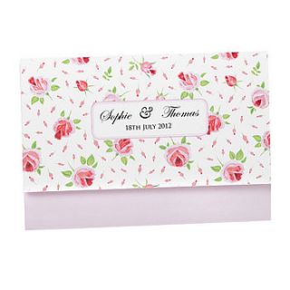 rose buds wedding invitations by paper themes
