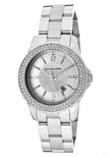Michael Kors MK5401  Watches,Womens Madison Incrusted Crystal Accent Mother of Pearl Dial Stainless Steel, Casual Michael Kors Quartz Watches