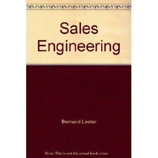Sales Engineering Bernard Lester Books