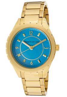 Kenneth Jay Lane 2237  Watches,Womens Light Blue Dial Gold Tone Ion Plated Stainless Steel, Casual Kenneth Jay Lane Quartz Watches