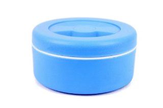 Thermos Rounds Stainless Steel Insulated Food Container Portable Round Thermal Container Blue Kitchen & Dining