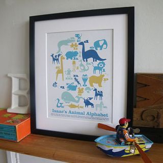 children's animal art print by letterfest