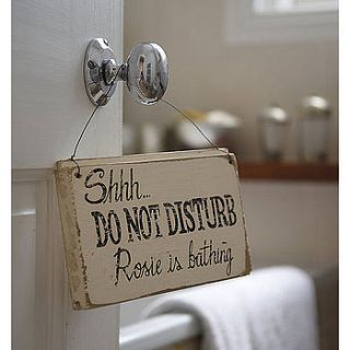 personalised hanging door signs for her by delightful living
