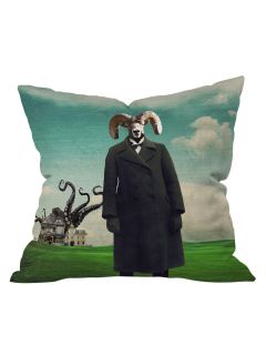 Natt Octopus In The Sky Throw Pillow by DENY Designs