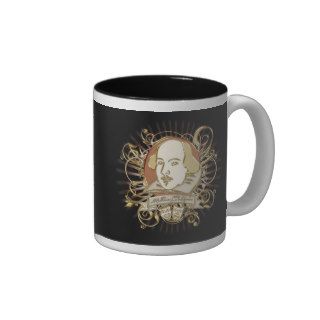 William Shakespeare Crest (Gold) Mug