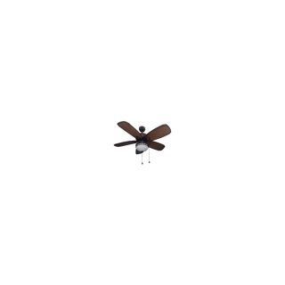 Harbor Breeze Oyster 52 in Aged Bronze Indoor Downrod Mount Ceiling Fan Standard Included 5