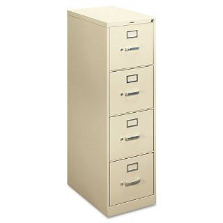 basyx Products   basyx   H410 Series Four Drawer Locking Vertical File, 15w x 22d x 48 3/4h, Putty   Sold As 1 Each   Full cradle drawer suspension with nylon rollers for smooth, quiet drawer action.   Drawers open fully for easy access.   High drawer side