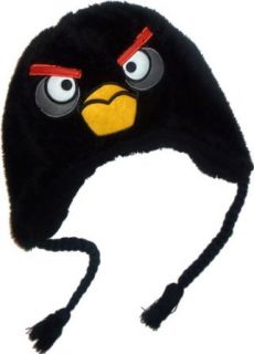 Black Bird    Angry Birds Plush Knit Peruvian Hat Clothing