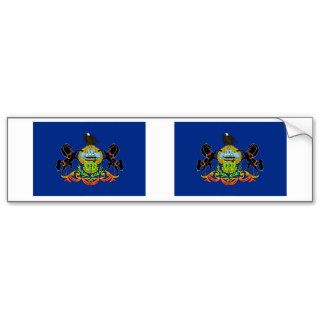 Pennsylvania State Flag Bumper Stickers