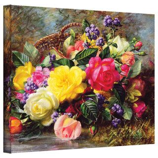 Albert Williams 'Roses from a Victorian Garden' Gallery wrapped Canvas Wall Art ArtWall Canvas