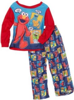 Ame Sleepwear Boys 2 7 Elmo 2 Piece Set, Blue, 3T Pajama Sets Clothing