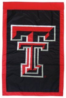 NCAA Texas Tech Red Raiders Double Sided 29 x 44 Inch Applique Flag  Outdoor Flags  Sports & Outdoors