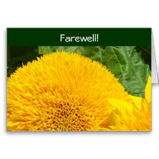 Farewell Cards Good Bye We'll Miss You Sunflower
