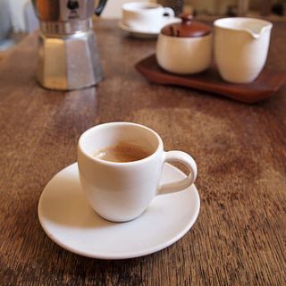 fair trade espresso cup and saucer by kartimarket