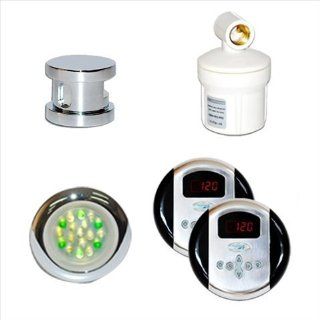 Steam Spa RYPKCH Royal Accessory Bundle for Steam Generator, Chrome   Steam Showers  