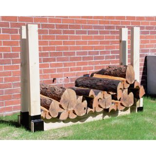 Ironton Steel Log Bracket — Pair  Wood Storage