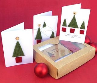personalised christmas cards kit by my baboo