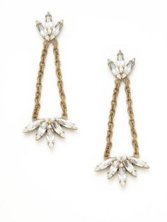 Crystal Chain Drop Earrings by Elizabeth Cole
