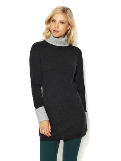 Cashmere Turtleneck Sweater Tunic by Magaschoni