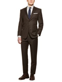 Classic Fit Herringbone Suit by Martin Greenfield