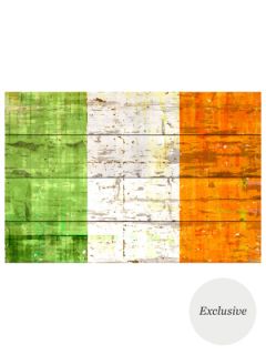 Irish Flag (Reclaimed Wood) by Parvez Taj