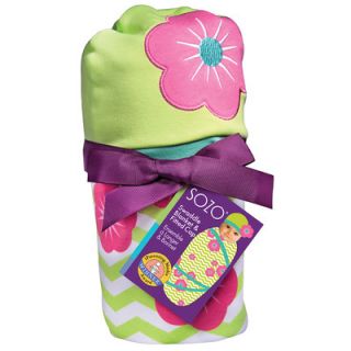 Sozo Chevron Floral Swaddle Blanket and Cap Set
