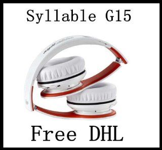 Syllable Wireless Bluetooth Stereo Headphone G15 with Mic,Folding Design (White) Computers & Accessories