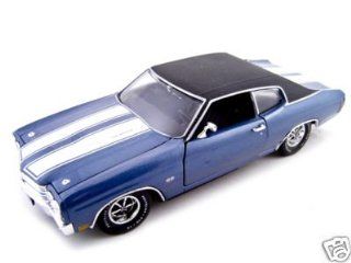 1970 Chevy Chevelle SS 454 1/24 Blue w/White Stripes Toys & Games